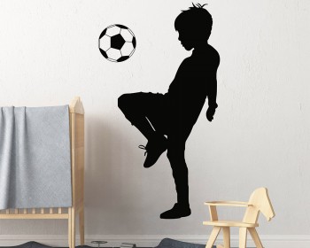 Boy Playing Soccer Decal Boy Playing Soccer Decal